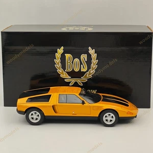 BOS 1:18 Mercedes-Benz C111-2 1970 Orange BOS168 Resin Model Car Collection Used - Picture 1 of 17