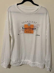 Felpa girocollo bianca Veuve Clicquot ~ donna taglia 2XL ~ - Foto 1 di 5