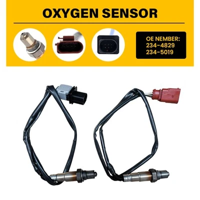 2 Oxygen Sensor Up+Downstream O2 Replace for Audi TT VW Jetta Beetle Golf Passat - Image 1 of 4