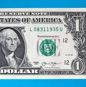 August 31, 1935 (L 08311935 U) BIRTHDAY Note $1 One Dollar Bill *UNC* - Picture 1 of 4