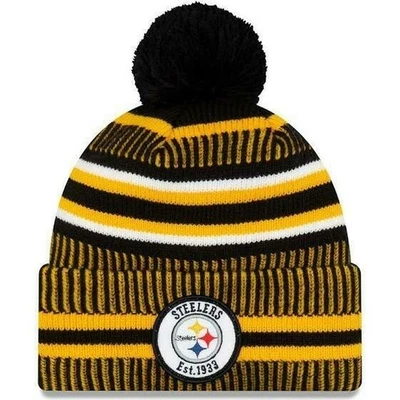 Gorro New Era NFL On Field Tejido Pittsburgh Steelers con Pompón (Amarillo/Negro) Foto 1 de 3