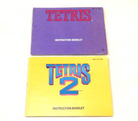 Tetris 1 & 2 Nintendo Nes Manual Lot Only No Games  