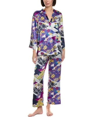 Conjunto de pijama de satén decorativo de 2 piezas N Natori para mujer Foto 1 de 2