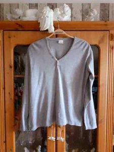 Damen Shirt Conte Mancini Gr.M Grau Langärmel (1652) - Bild 1 von 2