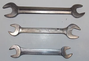 Blue Point SAE double open-end Wrenches USA Made 3 Pc Set - Picture 1 of 2