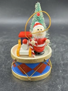Adorno Navidad Vintage Enesco Madera Tambor Juguetes Árbol EX6265 - Imagen 1 de 6