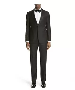 Emporio Armani G LINE Trim Fit Wool Tuxedo Size 42 Short RETAIL $ 1795 - Picture 1 of 14