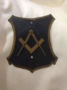 Freimaurerloge Quadrat & Kompass Schild ~ Emblem für Auto Stoßstange ~ FR1 - Bild 1 von 8