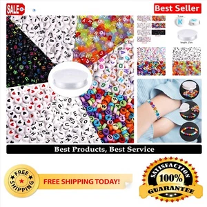 Crafting Fun: 1900pcs Colorful Acrylic Round Beads & String for DIY Accessories - Picture 1 of 9
