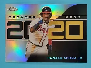 2020 Topps Chrome Update Decade's Next Ronald Acuna Jr Atlanta Braves #DNC-5 - Foto 1 di 2