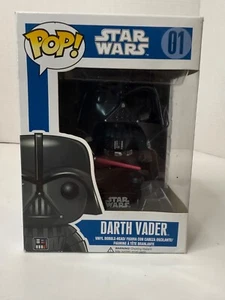 Funko Pop Star Wars Darth Vader #01 2011 Vaulted Pop! Vinyl Figure Rare - Picture 1 of 5