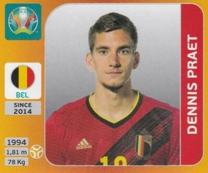 Panini Euro EM 2020 - 2021 Tournament Edition Sticker Nr. 133 Dennis Praet - Bild 1 von 1