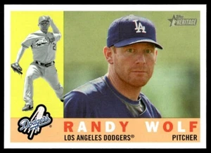 2009 Topps Heritage Randy Wolf Los Angeles Dodgers #665 - Picture 1 of 2