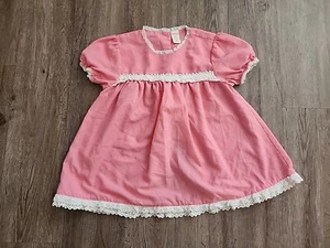 Matilda Jane Girls Sleepy Jean  Pajama Top Pink Puff Sleeve Lace Size 8 2018 - Picture 1 of 6
