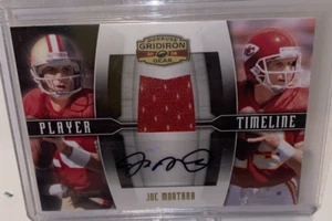 2008 Donruss Gridiron Gear Timeline Auto Jersey #PT-2 Joe MONTANA #/15 49ers - Picture 1 of 4