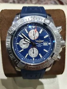 Breitling Super Avenger II A1337111/C871 blaues Kautschukband Automatik - Bild 1 von 24