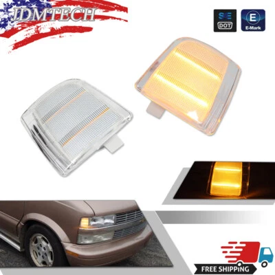 Clear Amber Corner Side Marker Signal Parking Lights for 95-05 Chevy Safari Van - Image 1 of 4