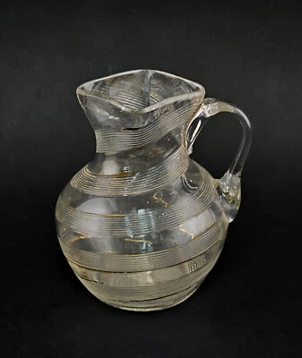 99835550-d Glass Jug Hand Polished 19.Jh. 4 1/8x4 7/8in - Image 1 of 2