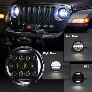 Defender 75w LED Driving Headlight - Led Headlight With High Low Beam DRL 1 Pcs - Picture 1 of 6