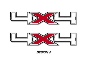 4x4 Off Road Truck Bed Decal Set Fits: Ford F150 Raptor Vinyl Sticker 16"x5" RED - Picture 1 of 2