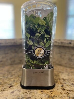 PREPARA FRESH HERB KEEPER STAINLESS STEEL CONTAINER STAY FRESH 3X LONGER - Image 1 of 4