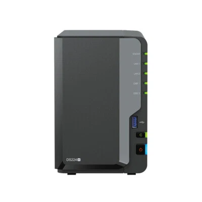 Synology DiskStation DS224+ NAS Server with Celeron 2.0GHz CPU, 4TB SSD Storage - Image 1 of 4
