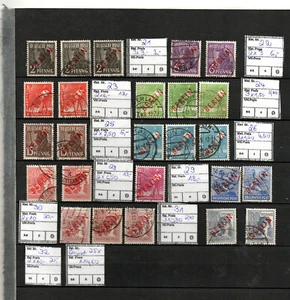 Berlin Sammlung Kontrollratsausgabe Rot Aufdruck gestempelt mit 25 Marken - Bild 1 von 1