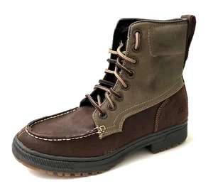 Skechers DENTON WESTLEE Brown Green Nubuck Ankle Boots Men’s 8 - New - Picture 1 of 3