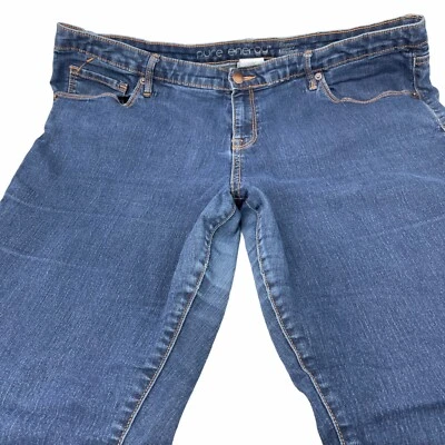 Pantalones de mezclilla Pure Energy talla grande 20 W elásticos ajustados medianos lavados para mujer 41X30 Foto 1 de 4