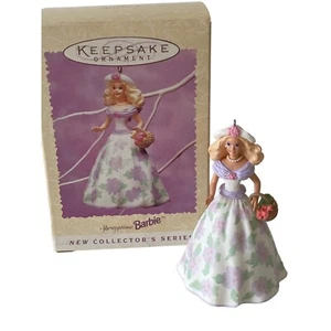 Hallmark Barbie Springtime Keepsake 1995 Colección de Pascua Serie Adorno Sin Usar y en Caja - Imagen 1 de 17
