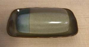 Sango Stoneware Gold Dust Blue 1/4 Pound Covered Butter Dish Retired Pattern - Picture 1 of 7