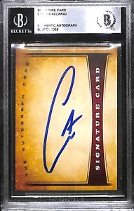 CARLOS ALCARAZ AUTO SIGNED SIGNATURE CARD BAS COA ATP TOUR US FRENCH OPEN CHAMP - Picture 1 of 4