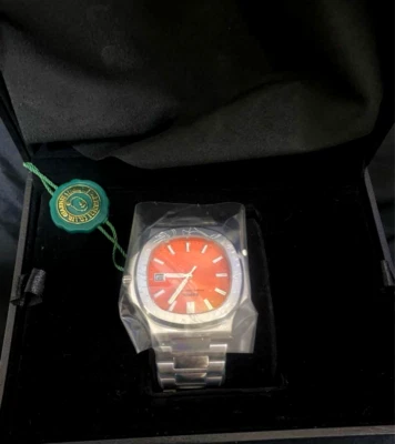 RELOJ PULSERA A BATHING APE Tipo 10 Bapex 2024 Plateado Naranja Clásicos Japón Nuevo Foto 1 de 2