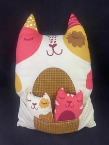 Moda Fabric Cat And Kittens Stacy Iset Hsu Style Plush Stuffed Animal - Picture 1 of 7