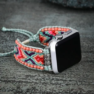 38/40/41mm Boho iWatch Strap Band for Apple Watch Series 8 7 SE 6 5 4 3 Bracelet - Picture 1 of 5
