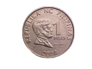 2004 PHILIPPINES 1 Piso KM# 269a - Nice High Grade Circ Collector Coin!-c2774xux - Picture 1 of 2