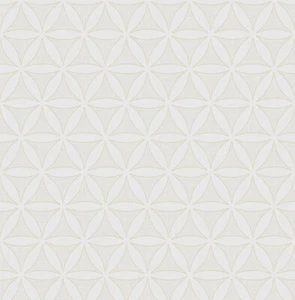 Tappezzeria, Designtapete, Ornamento, Esagonali, Chiarore, Avorio, Crema Beige - Foto 1 di 5