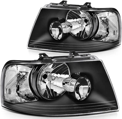 Left Right For Ford Expedition 2003 2004 2005 2006 Headlight Assembly Housing - Изображение 1 из 4