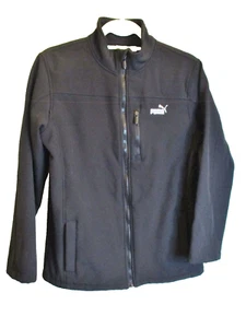 Puma Boy's Scuba Long Sleeve Track Jacket, High Neck, Full Zip, Black, Size L - Picture 1 of 14