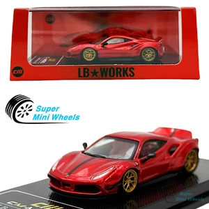 CM Model 1:64 LB Works LBWK 488 Metallic Red - Picture 1 of 6