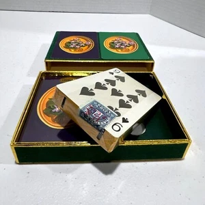 Vintage Congress Pinochle Double Deck Playing Cards Sealed Cel-U-Tone Finish - Bild 1 von 10