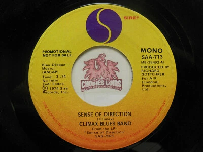  Climax Blues Band ‎– Sense Of Direction / Mono, 45 RPM VG (LC)  Foto 1 de 2