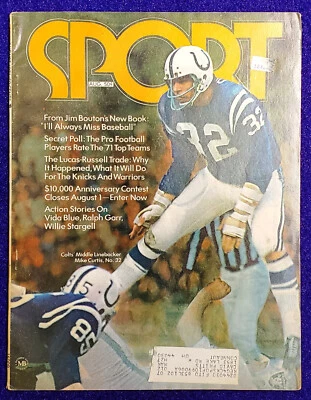 MIKE CURTIS BALTIMORE COLTS SPORT MAGAZINE AUGUST 1971 - Image 1 of 2