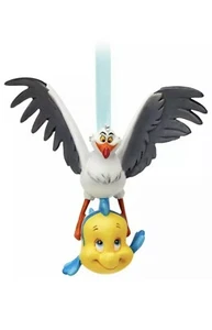 Disney Sketchbook Flounder And Scuttle Ornament The Little Mermaid 2021 NEW - Picture 1 of 4