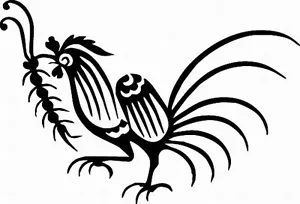 NEW TRIBAL ROOSTER #TAN1/127 DECAL VINYL GRAPHIC TRAILER CAR SUV VAN TAIL - Picture 1 of 2