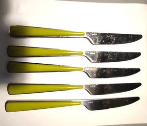 5er Set Fiesta Merengue Tafelmesser ZITRONENGRAS Ersatzmesser limettengrün - Bild 1 von 2