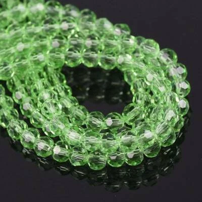 3mm 4mm 6mm 8mm Round 32 Facets Crystal Glass Loose Crafts Beads Wholesale Lot - Image 1 of 4