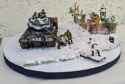 Diorama carro armato sovietico JS-2 scala 1/35 2ª Guerra mondiale - Immagine 1 di 4