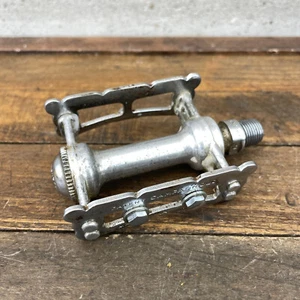 Campagnolo Pista Right Pedal Orphan Record Track Chrome 9/16 in Eroica 70s 80s - Picture 1 of 14