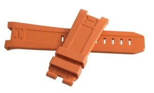 Hamilton Khaki Navy Sub H786150 26mm x 22mm Orange Rubber Watch Band Strap  - Picture 1 of 3